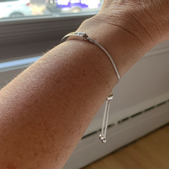 Adjustable Pave Bar Bracelet - Picture 6 of 6